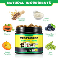 OEM/ODM Friandises à mâcher molles pour chiens, probiotiques et prébiotiques, aux enzymes, canard et citrouille, pour la digestion, la santé intestinale et les vitamines multiples, pour toutes les générations