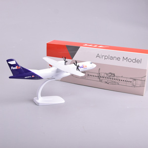 Modelo de Avión Estático <span class=keywords><strong>FedEx</strong></span> Express <span class=keywords><strong>ATR</strong></span> 72-600 de Resina a Escala 1:100 de 27 cm con Logotipo Personalizado, Regalo Corporativo Empresarial para Exhibición - Product Image 5