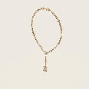 Collier étincelle Solstice avec un arrangement brillant de pierres conçu pour capturer l'éclat du soleil - Product Image 3