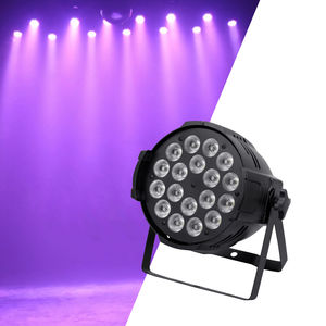 Lampe <span class=keywords><strong>de</strong></span> teinture 18 LED RGBW avec corps en aluminium <span class=keywords><strong>de</strong></span> contrôle DMX512, théâtre/spectacles amateurs et communautaires - Product Image 1