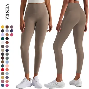 Lulu-mallas deportivas para mujer, pantalones de Yoga sin costuras, de cintura alta