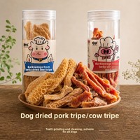 Makanan Ringan Anjing Peliharaan Daging Kering Udara, Kunyah untuk Membersihkan Gigi, Nutrisi Alami, Daging Sapi Irisan, Tripe Kalengan, Hadiah Dewasa, Alat Bantu Pelatihan