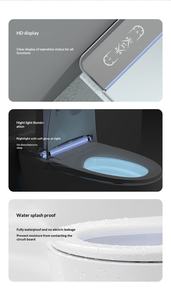 <span class=keywords><strong>Toilette</strong></span> intelligente haut <span class=keywords><strong>de</strong></span> gamme personnalisée en gros intelligente automatique <span class=keywords><strong>de</strong></span> luxe nouveau design intégré blanc affichage <span class=keywords><strong>de</strong></span> la température - Product Image 2