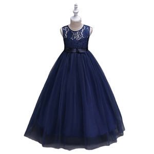 <span class=keywords><strong>Robe</strong></span> de Bal Princesse Bleu Marine en Tulle Longue pour <span class=keywords><strong>Fille</strong></span>, Corsage en Dentelle, Dos Nu, <span class=keywords><strong>Robe</strong></span> de Demoiselle d'Honneur ou de Cortège de <span class=keywords><strong>Mariage</strong></span> en Gros - Product Image 1