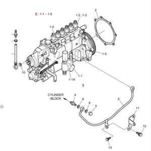 Pompa Injeksi Assy <span class=keywords><strong>Excavator</strong></span> Develon Doosan Hyundai Original Pabrikan 400912-00071 Suku Cadang Asli untuk Konstruksi - Product Image 4