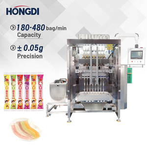 HONGDI Nouvelle machine d'emballage semi-automatique à grande vitesse à 8 colonnes en acier inoxydable pour l'emballage de crème hydratante, de crème pour les mains et de liquides - Product Image 1