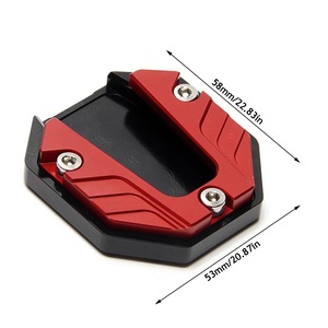 Universal Colored Scooter Motorcycle Bike Kickstand Extender Foot <b>Side</b> Stand Extension Pad Support Plate Anti-skid Enlarged Base - Product Image 3