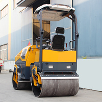 3 tonnes mini rouleau de route asphalté moteur diesel rouler sur petit rouleau compacteur de route prix d'usine