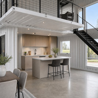 Maison préfabriquée modulaire moderne, maison miniature de luxe portable, structure en acier, cabine en conteneur maritime, villa préfabriquée mobile