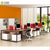 ベンチデスク業界モダンセットテーブル小さなワークステーションオフィス家具商業ビル金属学校オフィス家具
