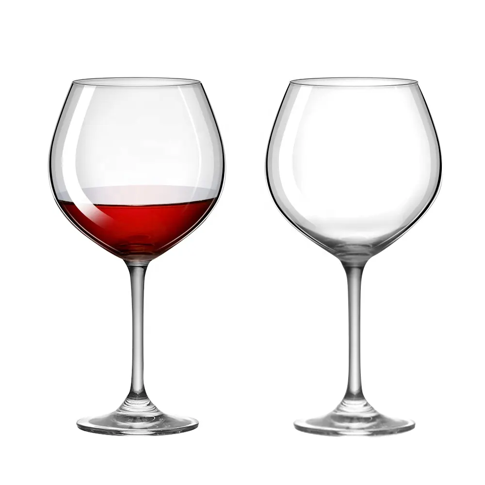 אבן יין אדום זכוכית בורגונדי קריסטל יין זכוכית סט מדיח כלים בטוחים לבית חתונה ובר