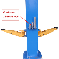 Pont élévateur hydraulique à deux colonnes pour véhicules lourds, certifié CE, capacité 5000 kg, hauteur de levage 3850 mm, avec bras à 3 niveaux pour camions