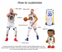 Figuras de Bloques de Construcción Mini de Jugadores de Baloncesto de la NBA con Diseño Personalizado de Curry, Juguetes Educativos de Plástico, 50 Piezas