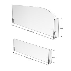 Échantillon gratuit personnalisé de haute qualité diviseur d'étagère de supermarché en plastique avec magnétique - Product Image 1