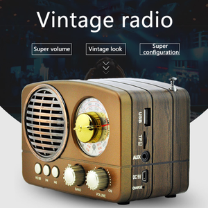 Factory Retro Portable Radio M161BT 5W BT Wireless AM FM SW 1200mAh USB TF Card Wooden Finish for Home Outdoor Gift - Product Image 6