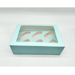 <span class=keywords><strong>2025</strong></span> mới cupcake hộp với 6 lỗ cupcake hộp với các tông màu trắng chèn cupcake Cone hộp Cookie món tráng miệng <span class=keywords><strong>container</strong></span> - Product Image 4