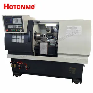 Mini CNC torna makinesi Metal kesme için CK6136 otomatik torna