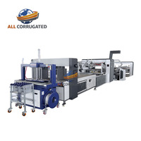 Máquina Automática para Pegar Cajas, Máquina Plegadora y Encoladora de Cartones para Cajas de Cartón Corrugado