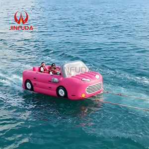 Nouveau design de bateau flottant remorquable, jeux aquatiques gonflables, voiture volante gonflable remorquable, voiture aquatique à vendre - Product Image 4