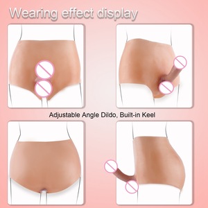 Tragbarer Kunstknochen-<span class=keywords><strong>Dildo</strong></span>-Slip <span class=keywords><strong>Lollipop</strong></span>-Stil Lesbisches Masturbationsspielzeug Intimes Sexprodukt Silikon-Tierdildo - Product Image 1