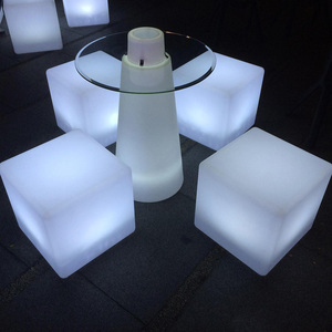 Không thấm nước vuông ghế điều khiển từ xa thanh phân ghế ngoài trời đường phố tầng Led Cube ánh sáng - Product Image 5