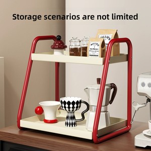 Étagère à épices de <span class=keywords><strong>cuisine</strong></span> à 2 niveaux, organisateur de comptoir sans assemblage, support autoportant pour huile, vinaigre et assaisonnements, nouveau rangement de style chinois - Product Image 5