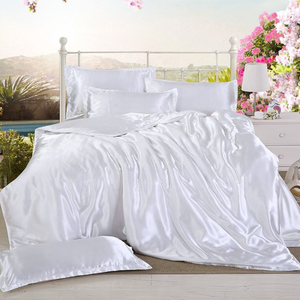 Tất cả các mùa đôi kích thước mượt satin <span class=keywords><strong>bedding</strong></span> Comforter sang trọng Duvet cover sets với pillowcases - Product Image 6