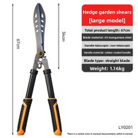 Sécateur de jardin à long manche, taille-haie multifonctionnel extensible en acier au manganèse 65, haute précision