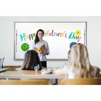 Pizarra Interactiva Electrónica INGSCREEN para Aulas con Pantalla Táctil de 10 Puntos y Soportes para Aulas - Garantía de 3 Años