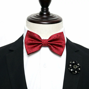 Corbata de Moño de Hilo de Poliéster Coreano de Moda Lista para Enviar, <span class=keywords><strong>Traje</strong></span> de Novio para Boda, Corbatas de Moño Plateadas Hechas a Mano para Hombres, Trajes de Esmoquin para Hombres - Product Image 1