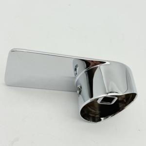 Poignée <span class=keywords><strong>de</strong></span> robinet élégamment façonnée, galvanisée et chromée, adaptée aux mélangeurs <span class=keywords><strong>de</strong></span> robinet <span class=keywords><strong>de</strong></span> bidet à poignée unique. - Product Image 2