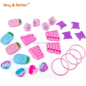 24 packs de jouets pour filles-Funny Push <span class=keywords><strong>Pop</strong></span> Bubble Pink Round Bracelet Mini Harmonica Jump Butterfly - Product Image 2