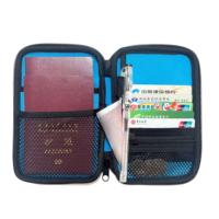 Cartera de Viaje de Neopreno con Logotipo Personalizado, Organizador de Pasaportes con Protección RFID, Funda para Tarjetas, para Negocios, Vacaciones, Aire Libre, Regalo