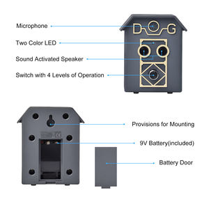 Dispositif de contrôle ultrasonique <span class=keywords><strong>Anti</strong></span>-<span class=keywords><strong>aboiement</strong></span> pour chien, étanche, extérieur, 50 pieds, son ultrasonique automatique, 2 haut-parleurs - Product Image 2