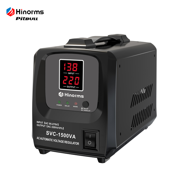 Stabilizer Air Conditioner SVC 1.5KVA AC Voltage Regulator High Reliability Energy Saving Voltage Guard Servo Motor AVR Single