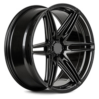 Jantes de camion forgées personnalisées noir brillant à 6 branches, 18, 20, 22, 24 pouces, 6x139.7, 6x135 pour GMC Sierra Yukon Escalade Titan XD