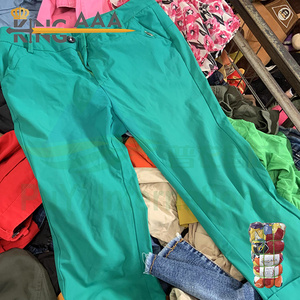 Pantaloni <span class=keywords><strong>Capri</strong></span> Tre Quarti PUYI V31 VIP di Alta Qualità, 100% Cotone, Grado Super, Usati, da Donna, Seconda Mano, Estivi - Product Image 3