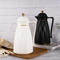 Jarra Térmica de Vidrio Rosa con Interior de Plástico, Aislada al Vacío, Estilo Árabe, para Té, Café, Fabricada por WUJO