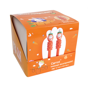 O & Q cam phim hoạt hình thiết kế silica gel massage Bút Bi 0.7mm viết Chiều rộng hàng ngày sử dụng màu xanh đen sinh viên nhựa bút - Product Image 6