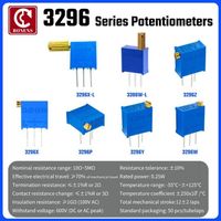 Potentiomètres de réglage de type Bonens variés - Résistance 10-5M, tolérance 10%, rotation 360°, matériau résistif Cermet