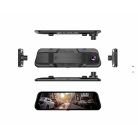 Caméra de tableau de bord miroir 10 pouces Full HD 1080P, double objectif, vision nocturne, caméra DVR de voiture, écran tactile IPS, enregistreur de conduite 170 degrés
