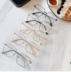 Gafas de sol cuadradas de gran ojo gafas marcos para las mujeres de la onda doblado gafas de Marcos ópticos - Product Image 2