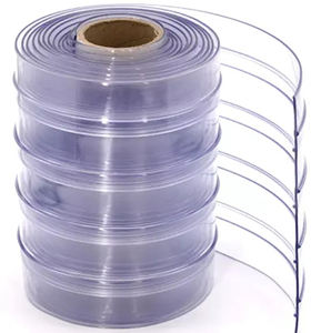 Rollo <span class=keywords><strong>de</strong></span> Tira <span class=keywords><strong>de</strong></span> Cortina <span class=keywords><strong>de</strong></span> PVC Flexible <span class=keywords><strong>para</strong></span> Ventanas y Puertas, <span class=keywords><strong>de</strong></span> Plástico Suave Transparente Amarillo Azulado <span class=keywords><strong>de</strong></span> 2 mm, con Nervaduras Lisas, al por Mayor - Product Image 3