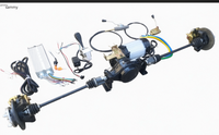 Arbre de transmission à vitesse constante indépendant, ensemble d'arbre de transmission à vitesse constante pour véhicule tout-terrain électrique, châssis ATV UTV