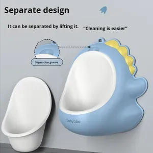 Tout-petits garçons urinoir en plastique toilette debout motif de dessin animé mural tuyau de Drainage connectable pas besoin de <span class=keywords><strong>vide</strong></span> - Product Image 4