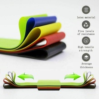 Juego de 5 Bandas de Resistencia de Látex para Yoga, Ejercicios de Estiramiento, Entrenamiento de Fuerza, de Extra Ligero a Extra Pesado, 600*50mm