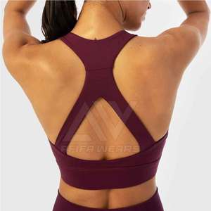 Meilleure qualité femmes une épaule Crop sport soutien-gorge nouveau Design Fitness Gym porter pour Yoga course disponible XL XS tailles faites - Product Image 4