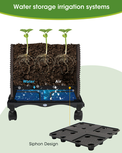 Maceta Cuadrada Tipo Torre para Plantas de Tomate con Soportes para Plantas Trepadoras, Estructura para Plantas Trepadoras - Product Image 3