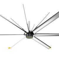JULAI 6 pales 13ft refroidissement par air à faible bruit grands ventilateurs extracteurs industriels ventilateur HVLS