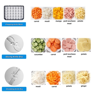 Machine à découper les légumes électrique 220V, capacité 150kg/h, pour oignon, citron et autres légumes, idéale pour la cuisine domestique. - Product Image 2
